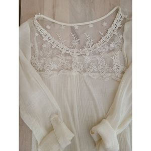 Blu  Pepper Laced Blouse